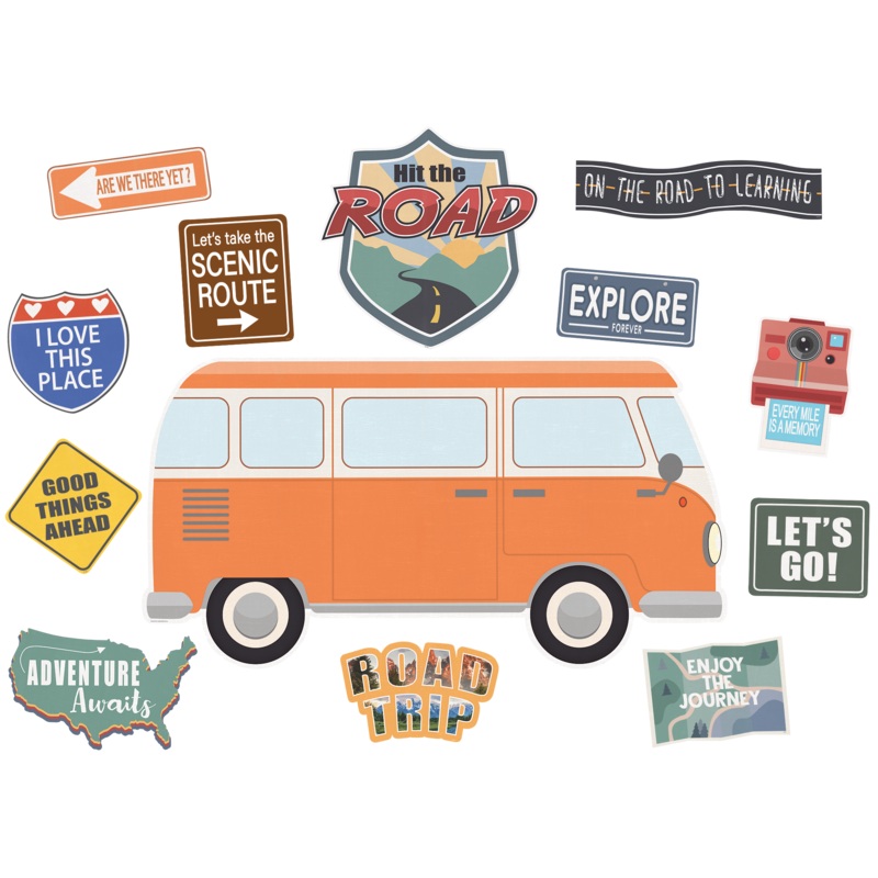 Moving Mountains Road Trip Hit the Road Bulletin Board Set