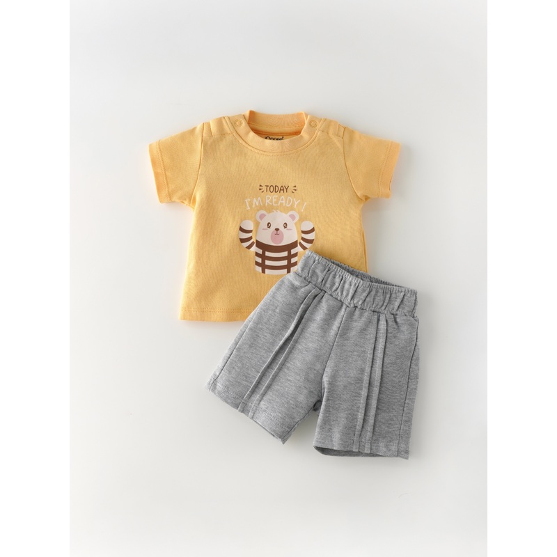 Popees Comfy & Skin-friendly Co-ord Set (0-9 Months) for Newborn Boys 0-1 M
