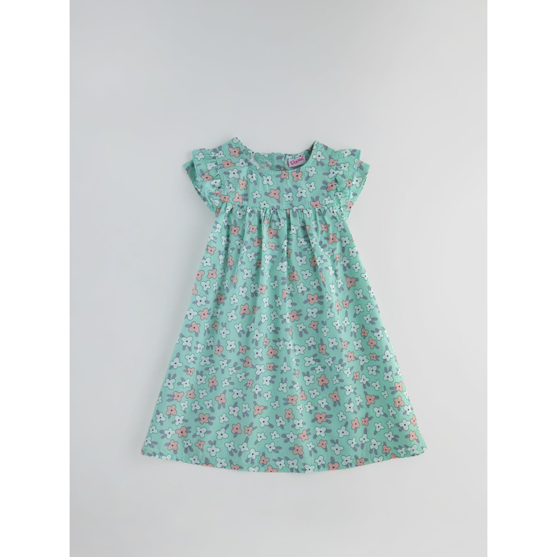 Popees Cute Floral Printed Frock (1-8 Years) for Girls 1-2 YEAR