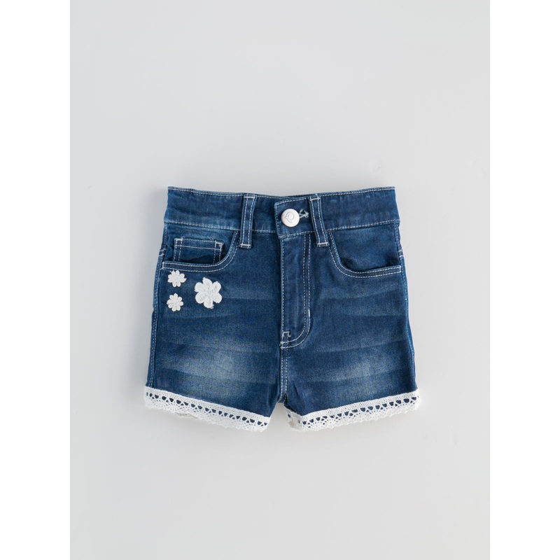 Popees Stylish Denim Shorts (1-6 Years) for Girls 1 YEAR