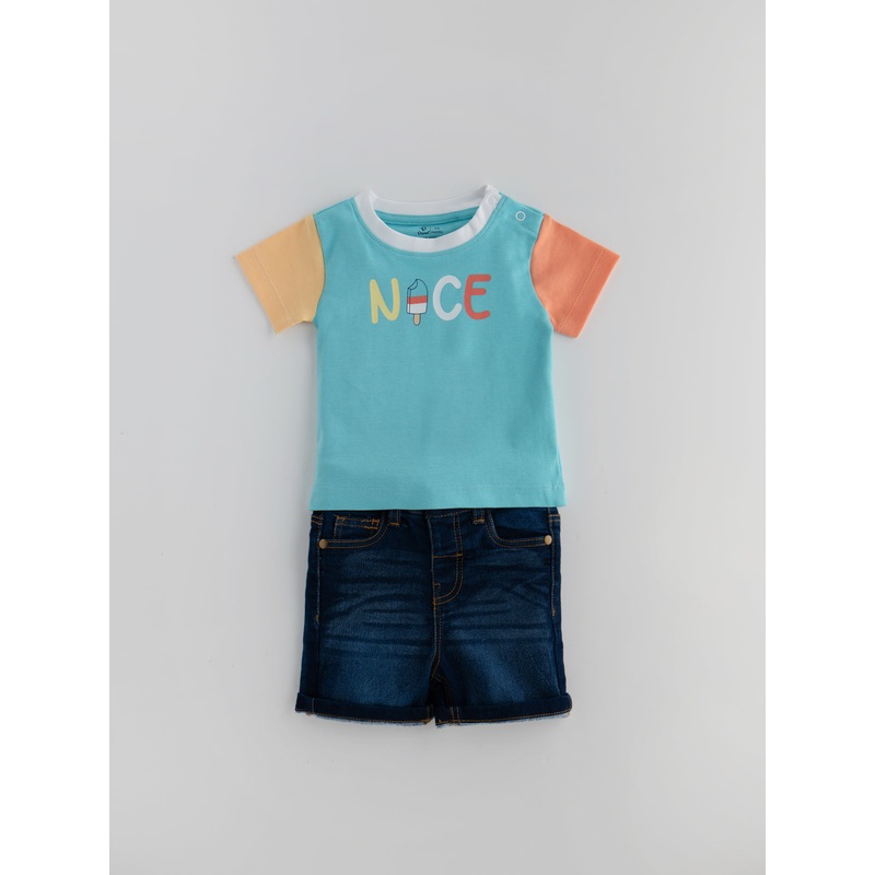 Popees Stylish & Skin-friendly Co-ord Set (3-24 Months) for Boys 3-6 M