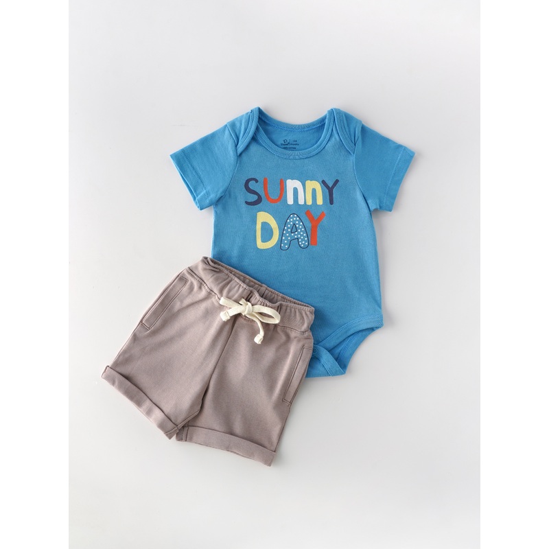 Popees Trendy & Adorable Bodysuit Co-ord Set (3-12 Months) for Boys 3-6 M