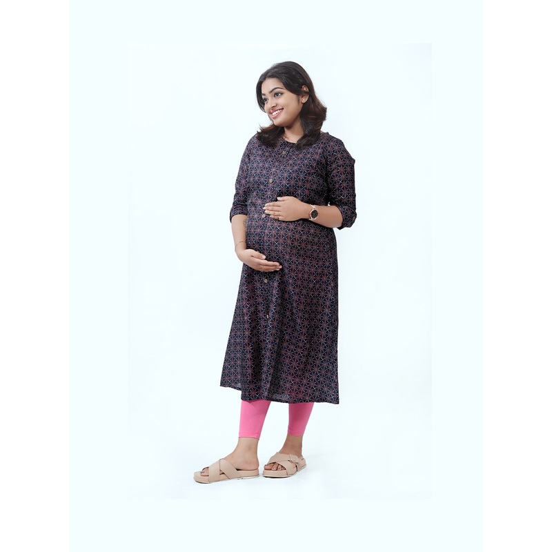 Breathable & Soft Maternity Dress M