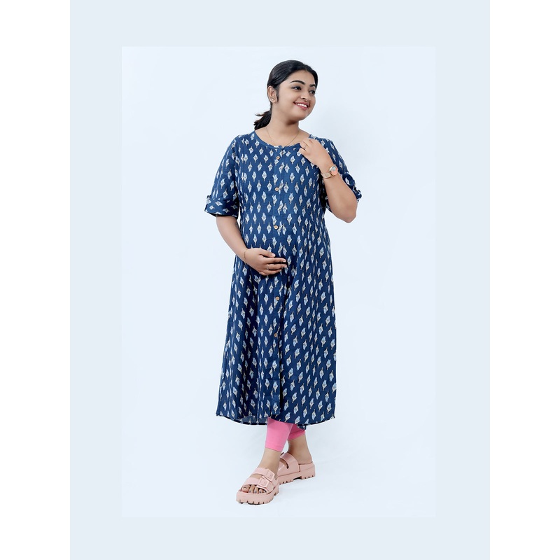 Comfortable Cotton Maternity Dress M