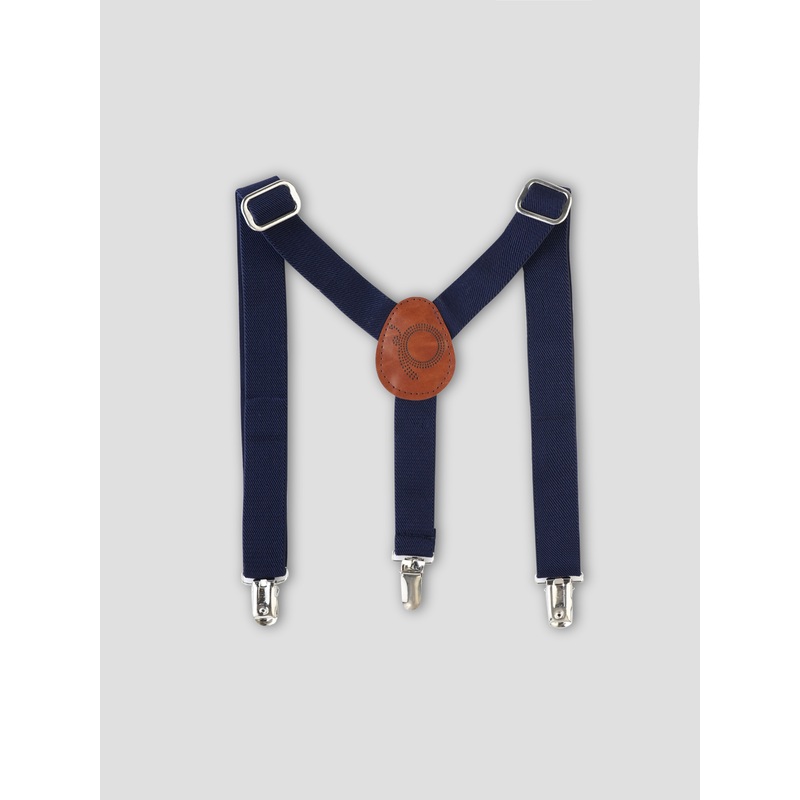 Elastic Suspenders With Leather Cross Patch 3-12 M Y-back suspender