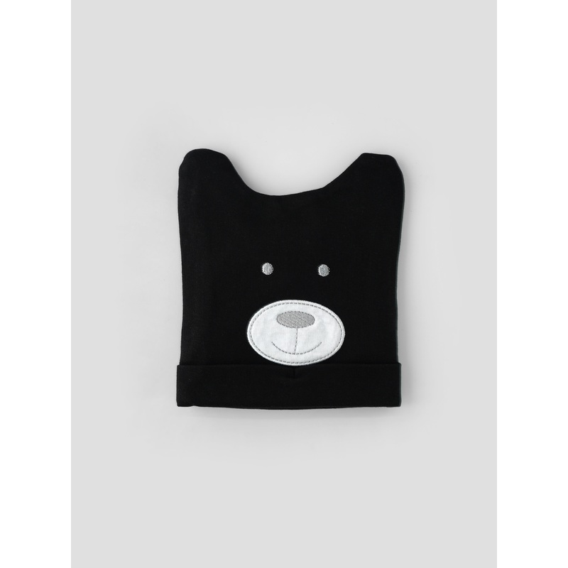 Popees Adorable Bear Face Winter Cap for Babies  Soft Fleece, Warm & Cozy Hat for Babies