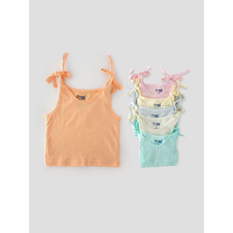 Popees Baby Jhabla  100% Cotton, Skin-friendly Shoulder Knot Tops for Newborns & Infants (Pack of 6) XS