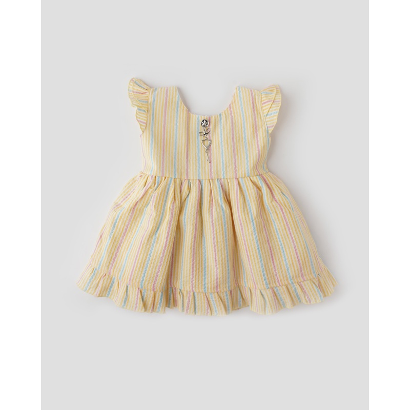 Popees Cotton Party Wear Frock (9-24 Months) for Girls 9-12 M