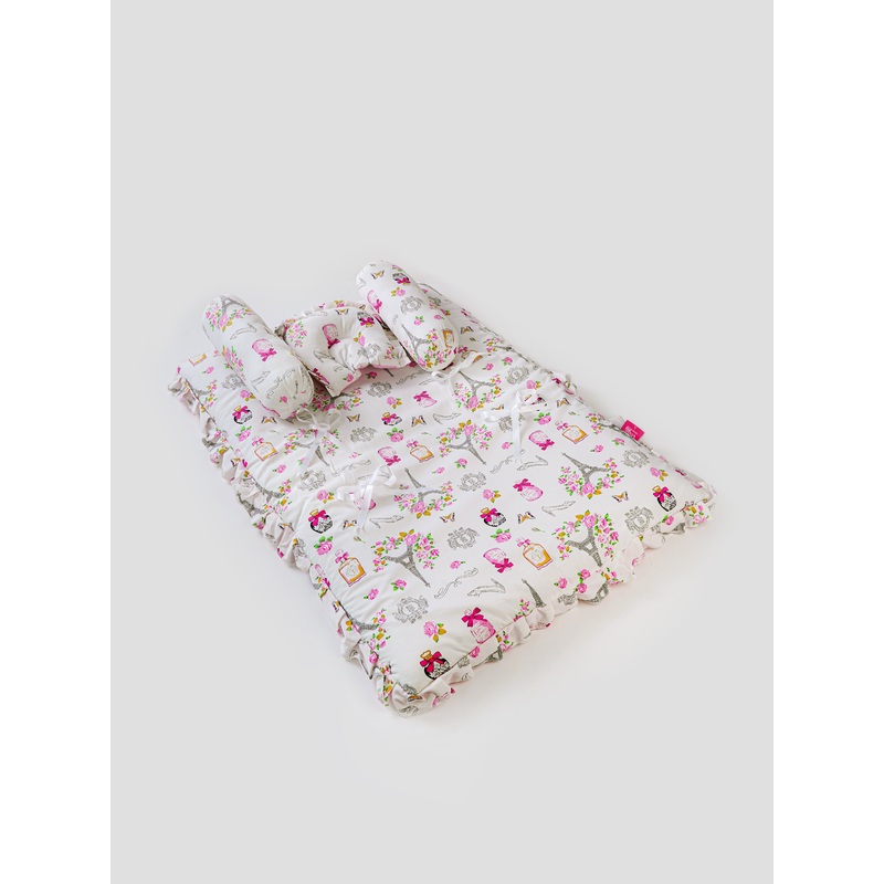 Popees Floral Printed & Soft Mattress for Babies (color and design may vary depending on availability) L