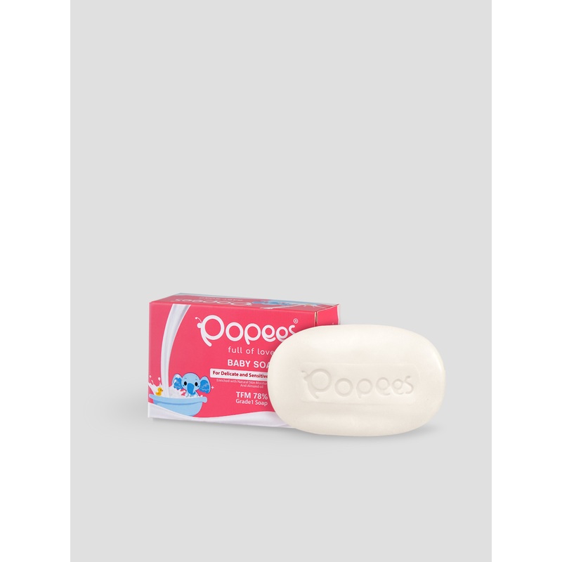 Popees Grade 1 Natural ingredient TFM 78% Baby Soap 100 GM