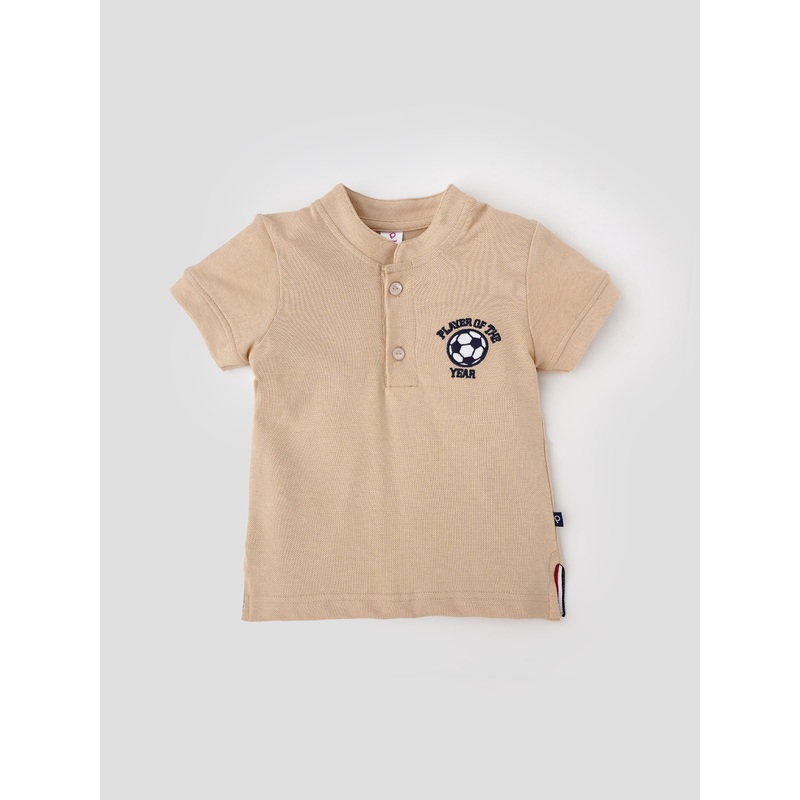 Popees Half Sleeve Polo T-shirt with Football Print (18 Years) for Boys 1-2 YEAR