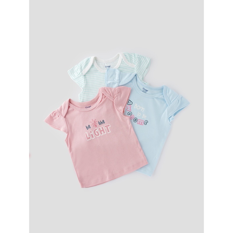 Popees Short Sleeve (0-9 Months) Cute and Comfortable Everyday Wear For Baby Girls Newborn
