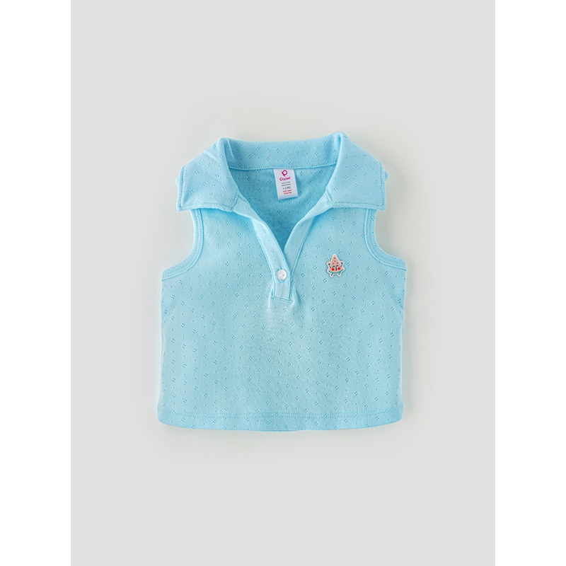Popees Sleeveless Top with Collar for Girls (16 Years)  Fashionable & Comfy Wear 1-2 YEAR