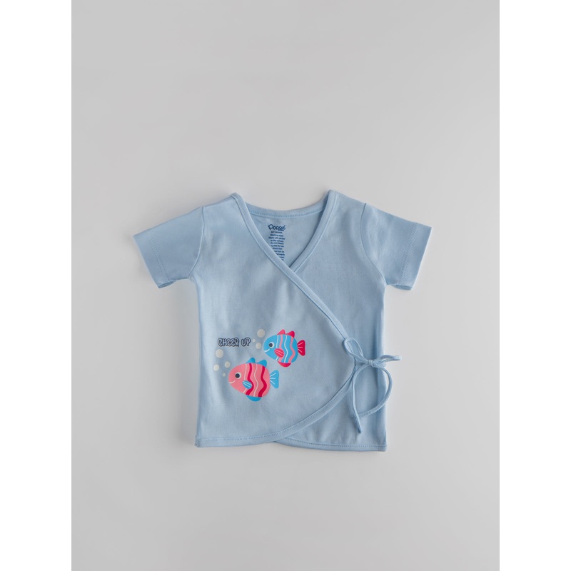 Popees Soft Cotton Side Tie Jhabla (0-6 Months) for Baby Girls TINY BABY