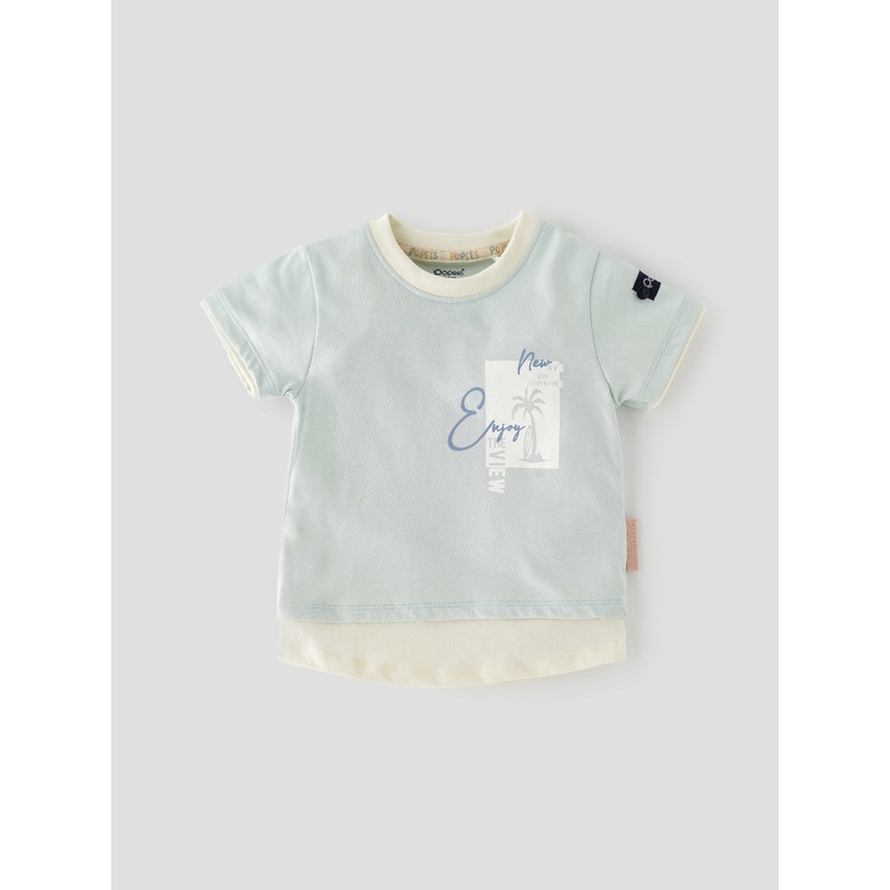 Popees Stylish Mock Layered Chest Printed T-Shirt (1-8 Years) for Boys 1-2 YEAR