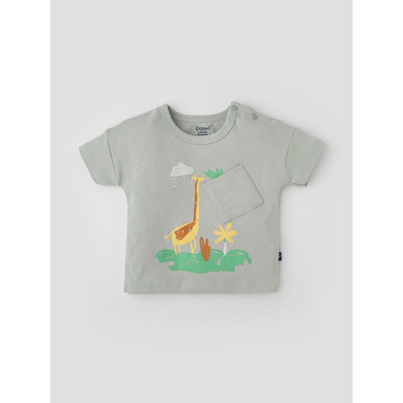 Popees Stylish Printed T-shirt (3-24 Months) for Boys 3-6 M