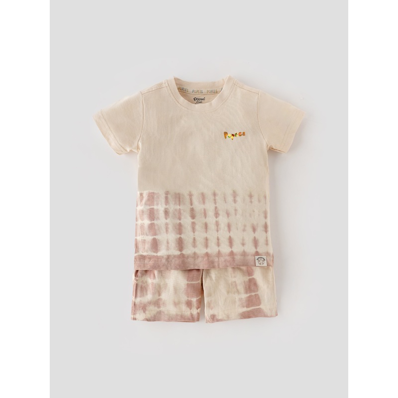 Popees Trendy Tie-Dye T-Shirt & Shorts Co-ord Set (18 Years) for Boys 1-2 YEAR