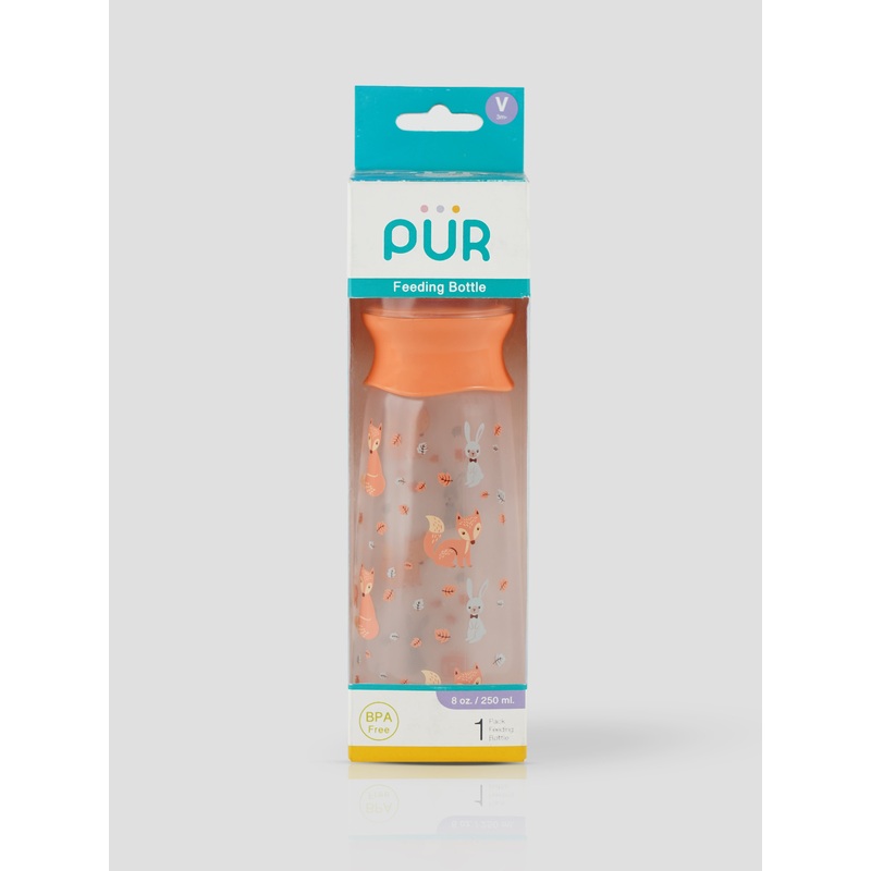 Printed & Classy Narrow Neck Feeding Bottle- 250ml