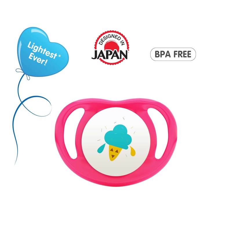 Minilight Baby Soother  Size L, Gentle & Comfortable Pacifier for Infants, Skin-friendly Design for Daily Use Pink