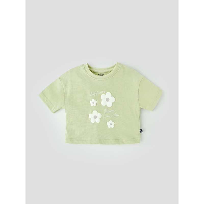 Popees Comfy & Stylish Chest Printed T-shirt (1-6 Years) for Girls 1-2 YEAR