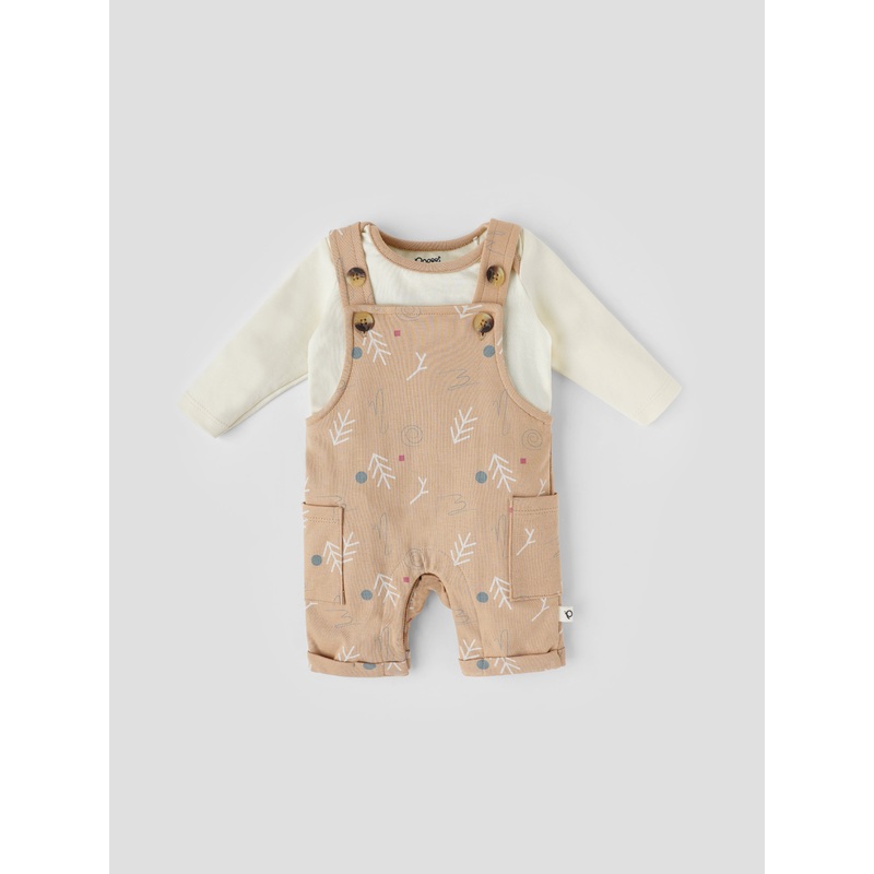 Popees Comfy & Trendy ( 0-9 Months) Dungaree Party Wear Set for Newborn Boys NB