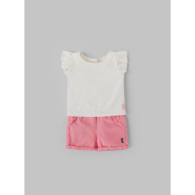 Popees Cotton Coordinated Set for Baby Girls (09 Months)  Comfy & Cute Outfit 0-1 M