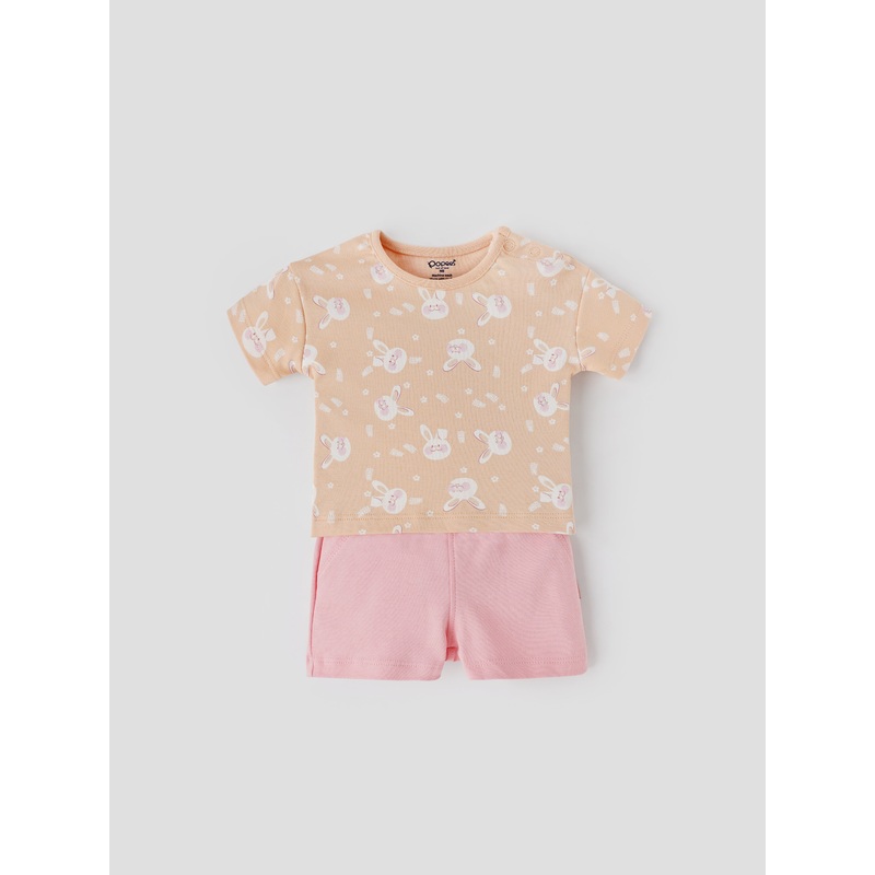 Popees Cotton Coordinated Set for Baby Girls (09 Months)  Comfy & Cute Outfit NB