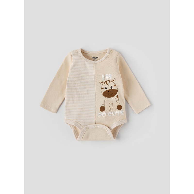Popees Cub Printed Full Sleeve Body suite (09 Months) for Just Born Babies TINY BABY