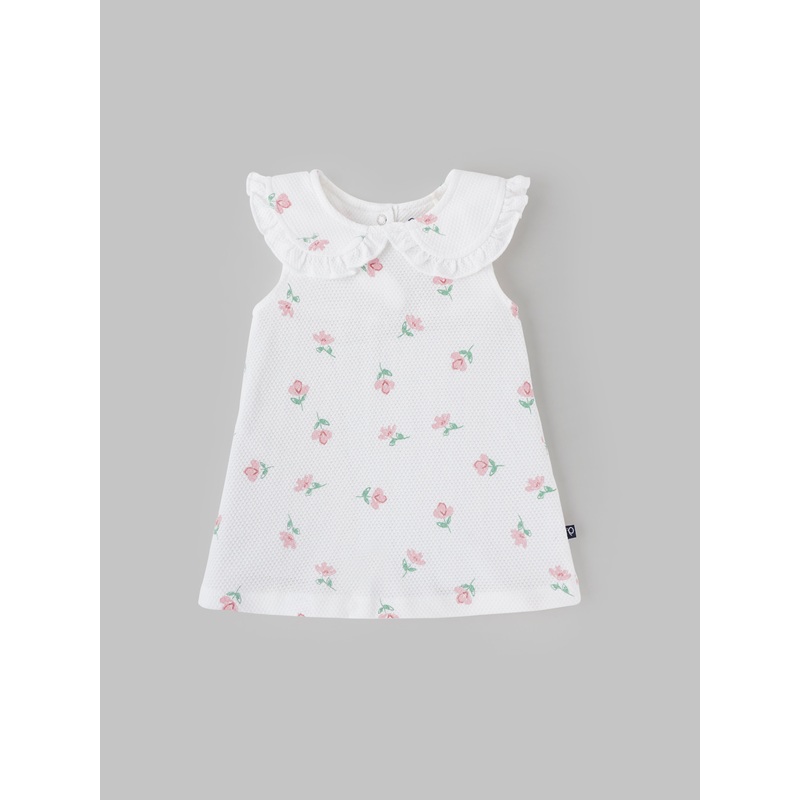 Popees Floral Printed Dress for Girls (09 Months)  Beautiful & Stylish Outfit 0-1 M