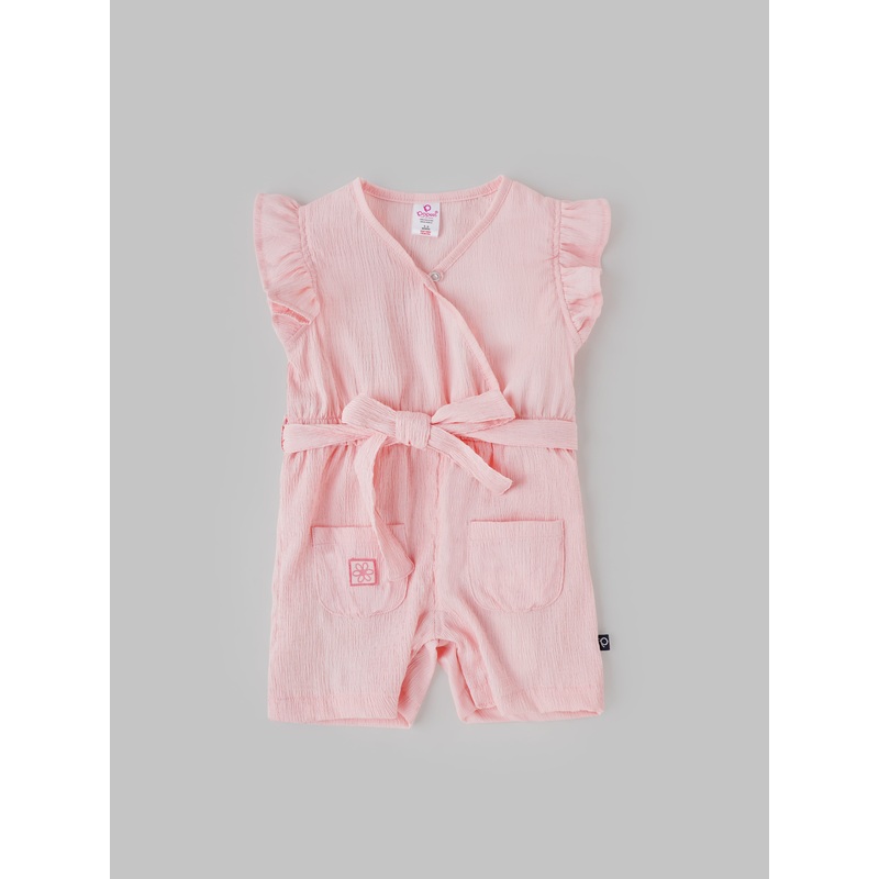 Popees Front-Open Jumpsuit for Baby Girls (318 Months)  Made with Skin-Friendly Fabric 3-6 M