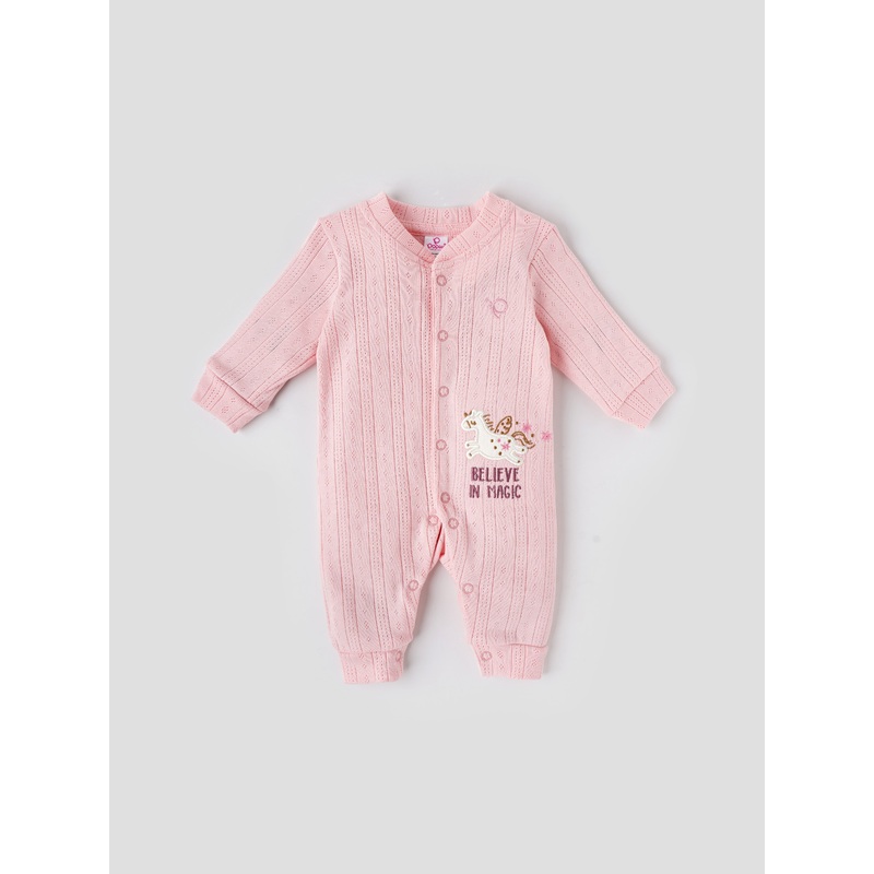 Popees Full Sleeved Cotton Romper for Newborns (03 Months)  Comfy & Cute Baby Wear TINY BABY