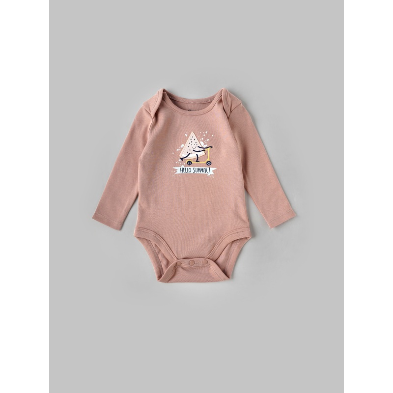 Popees Fullsleeve Bodysuit (06 Months) for Newborn Babies TINY BABY