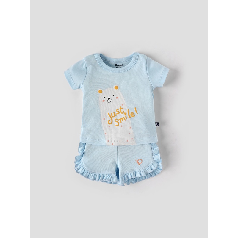 Popees Printed Coordinated Set for Girls (09 Months)  Comfy & Cute Outfit Newborn