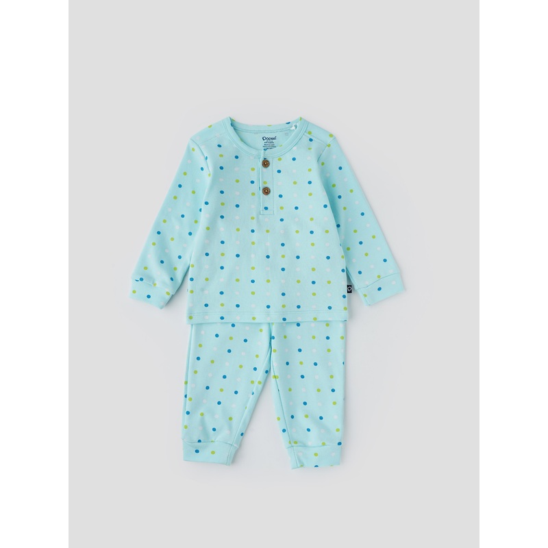 Popees Printed Full Sleeve Nightwear Set (336 Months) for Boys 3-6 M
