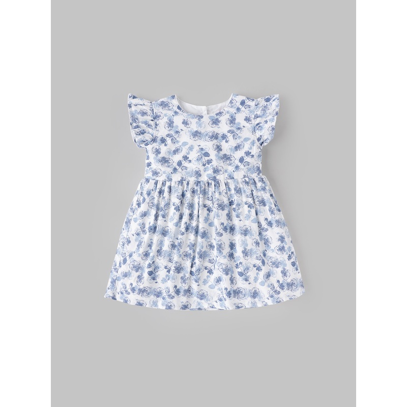 Popees Printed Short Sleeve Dress (3-36 Months) for Girls 3-6 M