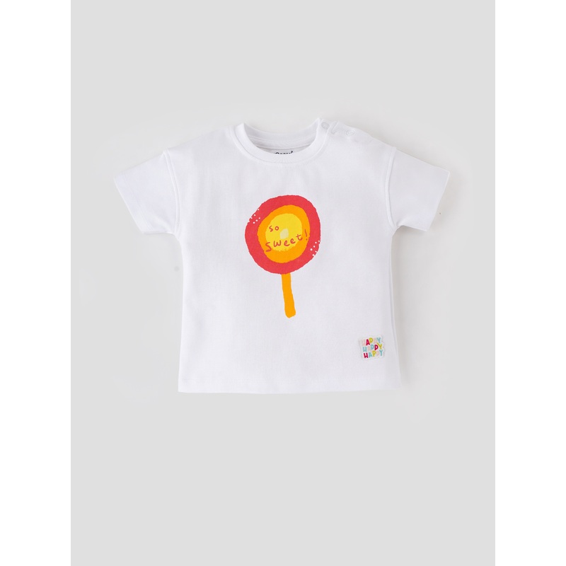 Popees Skin-friendly & Comfy Chest Printed T-shirt (3-36 Months) for Boys 3-6 M