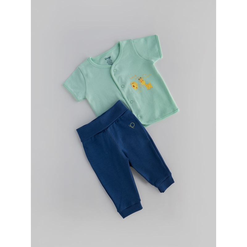 Popees Skin-friendly & Comfy Co-ord Set (0-9 Months) for Newborn Girls 0-1 M