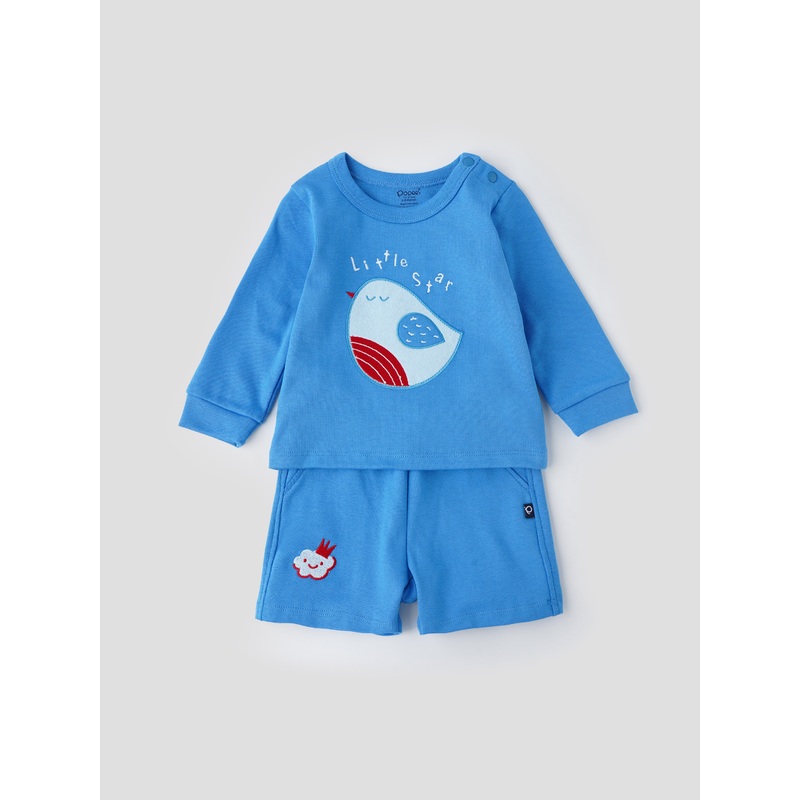 Popees Stylish Co-ord Set (0-9 Months) For Newborn Boys 0-1 M