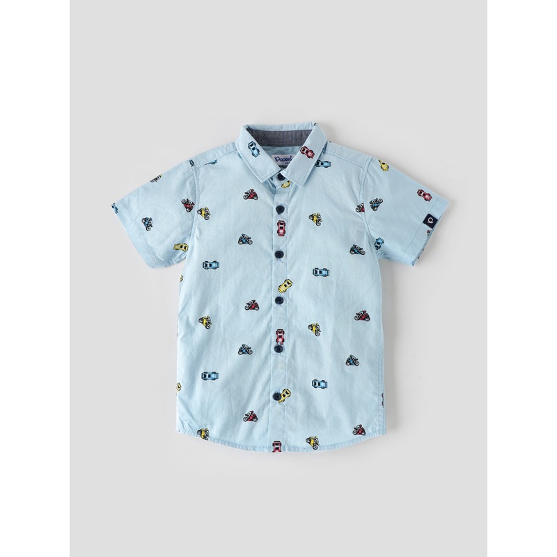 Popees Stylish & Comfy Printed Shirt (1-8 Years) for Boys 1-2 YEAR