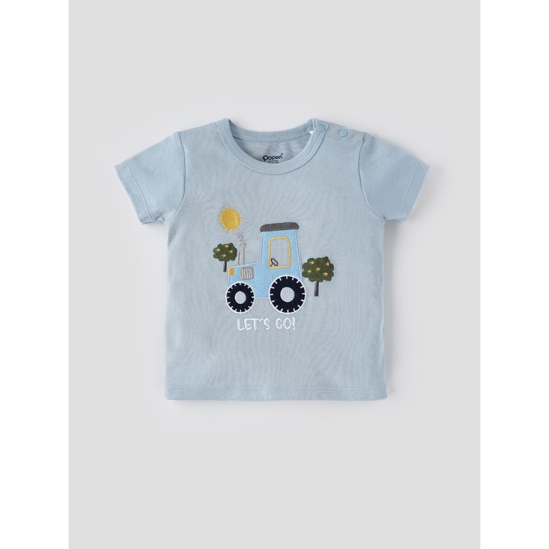 Popees Super Comfy Chest Printed T-shirt (3-24 Months) for Boys 3-6 M