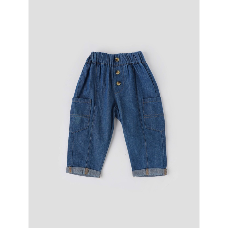 Popees Trendy Denim Pants (3-36 Months) for Girls 3-6 M