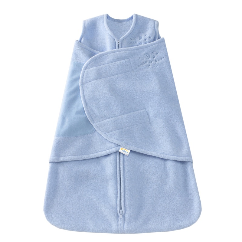 Fleece Sleep Sack Swaddle Blue 0-3M