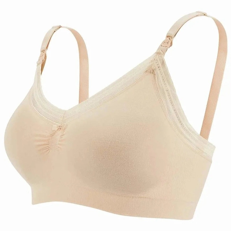 Milk Maternity + Nursing Seamless Bra Blush S