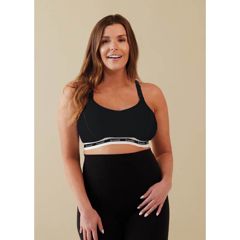 Original 2-in-1 Nursing and Pumping Bra Black S