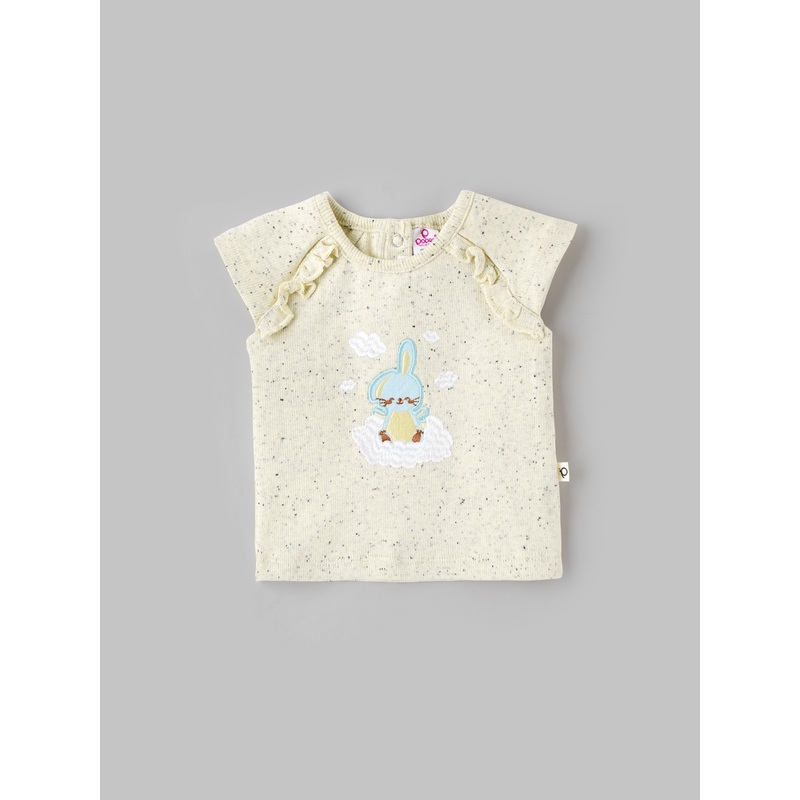 Popees Cap Sleeve Back Open Top (0-9 Months) for Baby Girls 0-1 M
