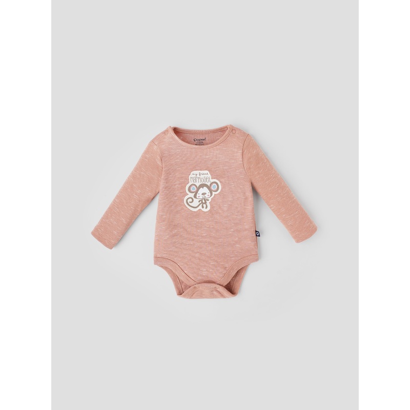 Popees Comfy Chest-Print Bodysuit (09 Months) for Baby Boys 0-1 M
