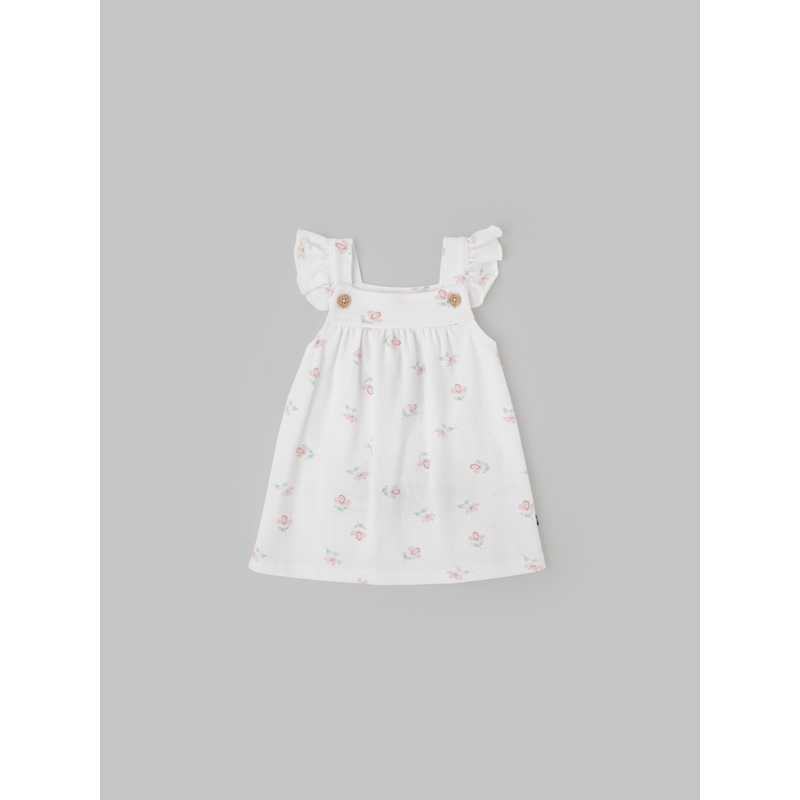 Popees Front Open Sleeveless Dress (09 Months) for Baby Girls 0-1 M