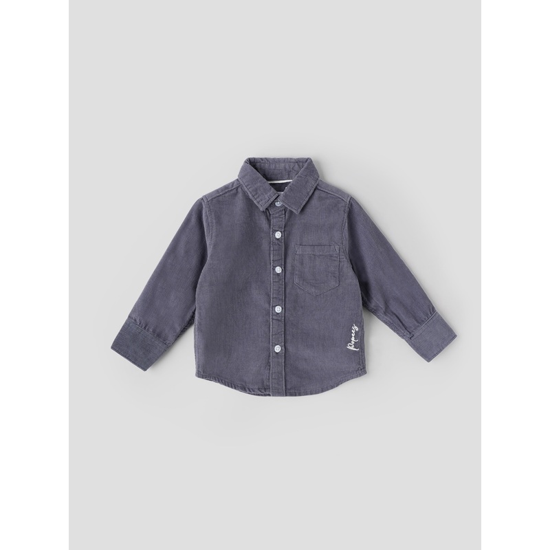 Popees Full-Sleeve Corduroy Shirt (336 Months) for Boys 3-6 M