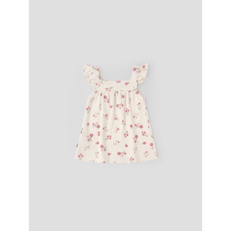 Popees Sleeveless Floral Printed Frock (09 Months) for Baby Girls 0-1 M