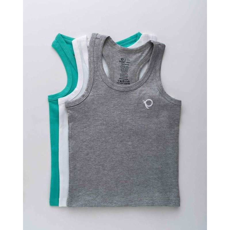 Popees Sleeveless Vest (18 Years) for Boys  Pack of 3 1-2 YEAR